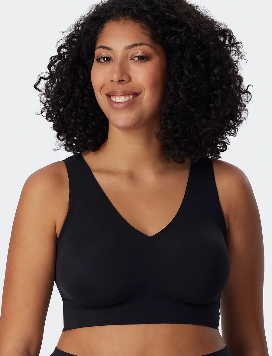 Schiesser - Bustier mit Pads - Invisible Soft - tank-top-bhs - black - 4