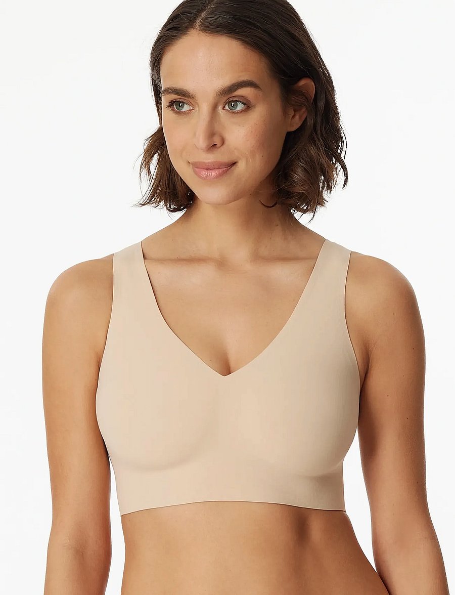 Schiesser - Bustier mit Pads - Invisible Soft - tank-top brjóstahaldarar - sand - 4