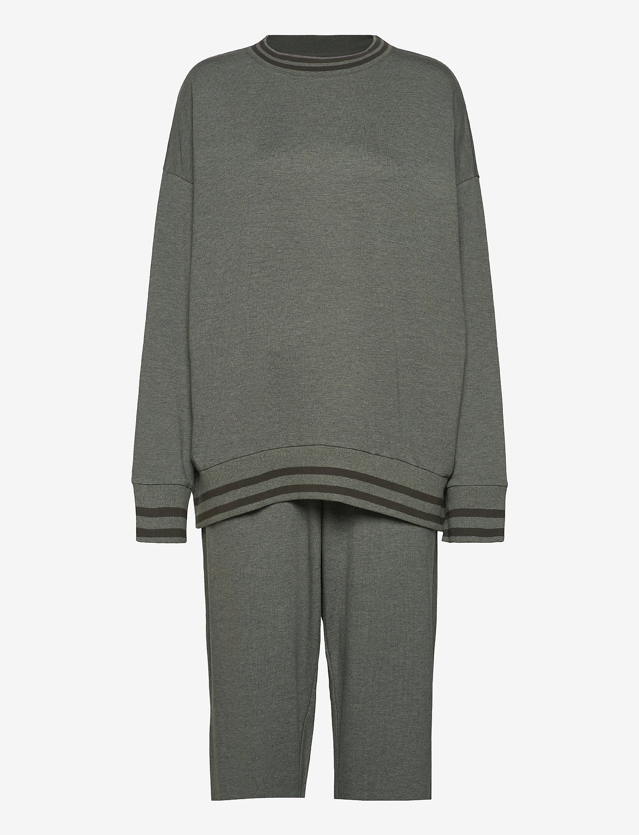 Schiesser - Pyjama Long - khaki melange - 0