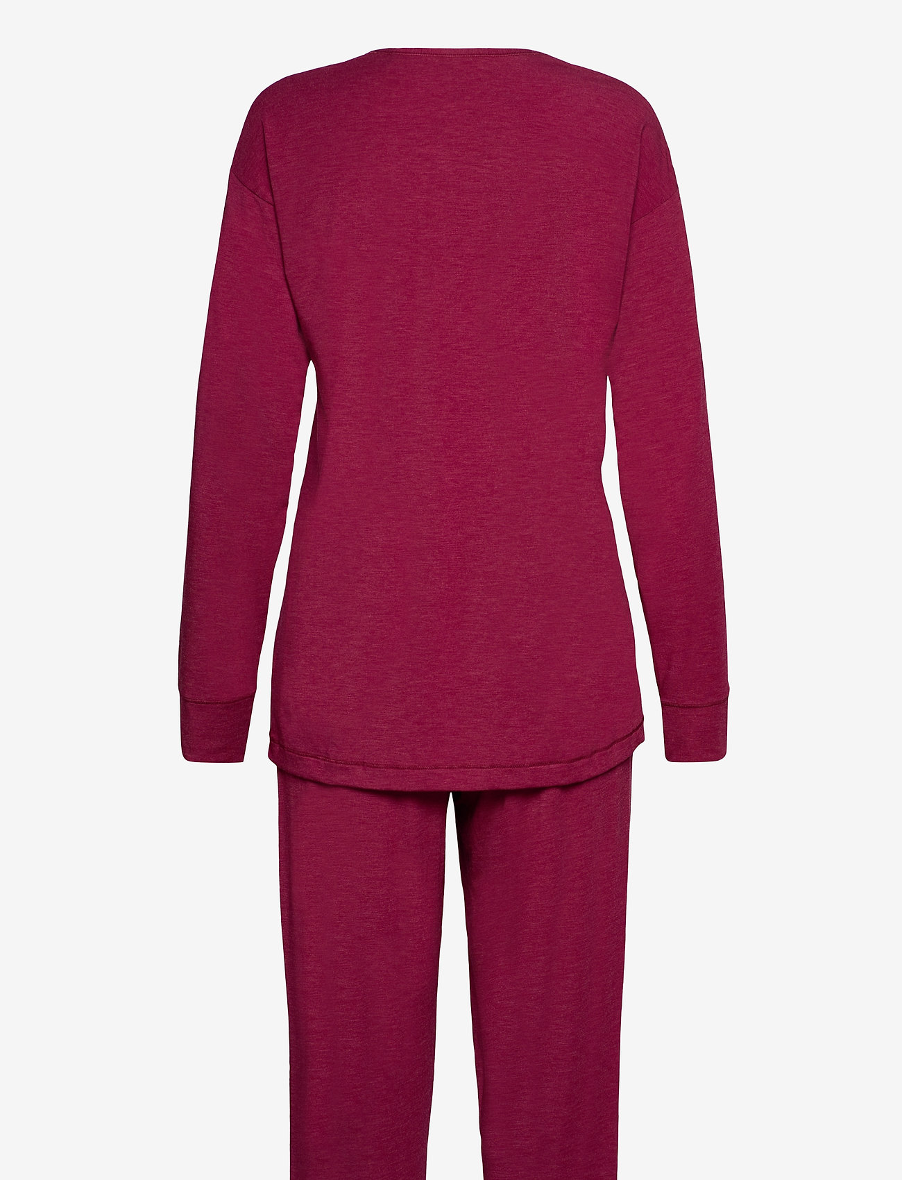 Schiesser - Pyjama Long - cranberry - 1