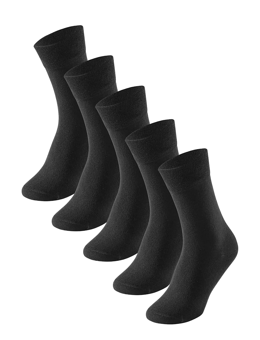 Schiesser - Men's Socks, 5-pack, black - Bluebird - klassikalised sokid - black - 0