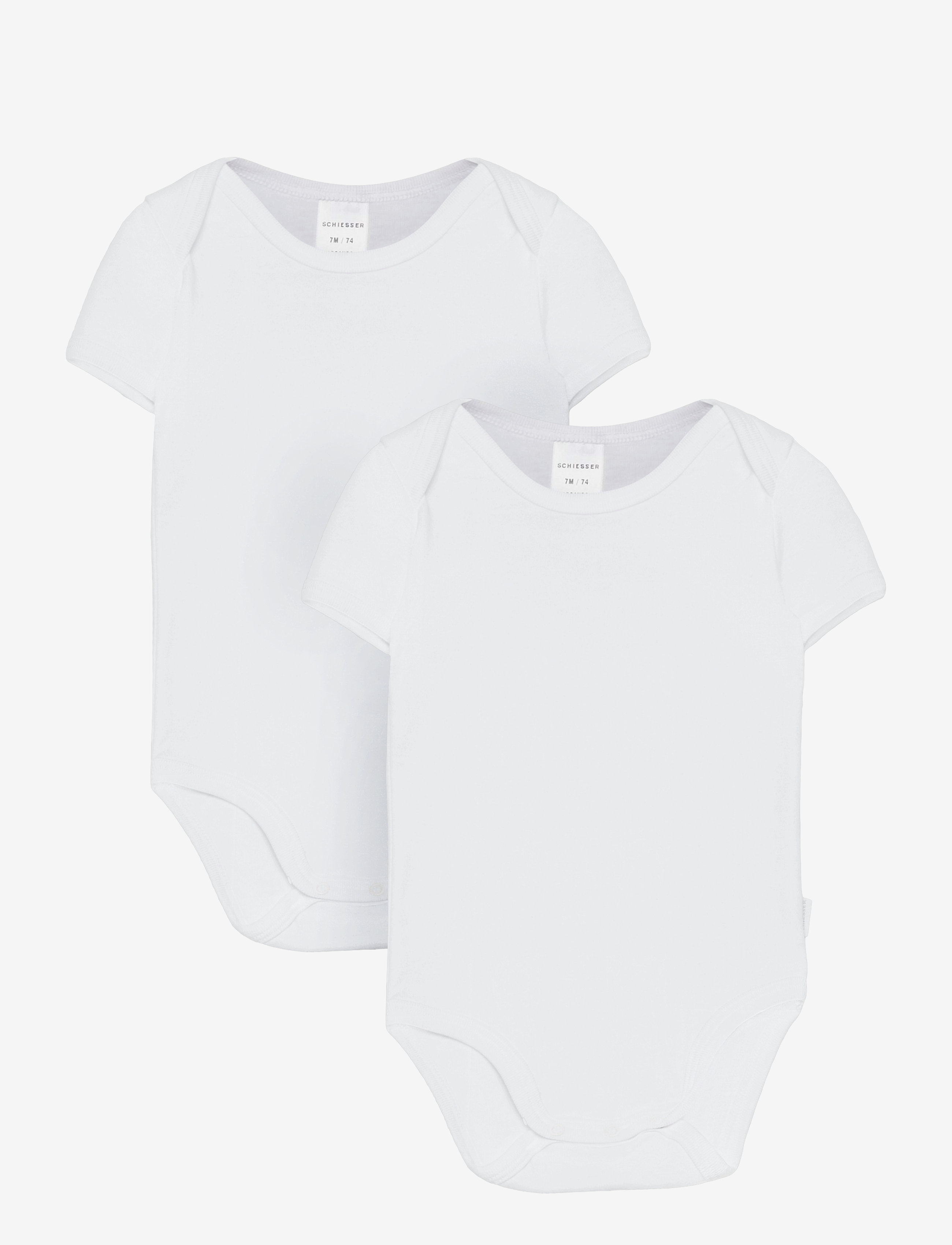 Schiesser Baby Body 1/2, 98, White, Kroppe > Kortærmede, Børn