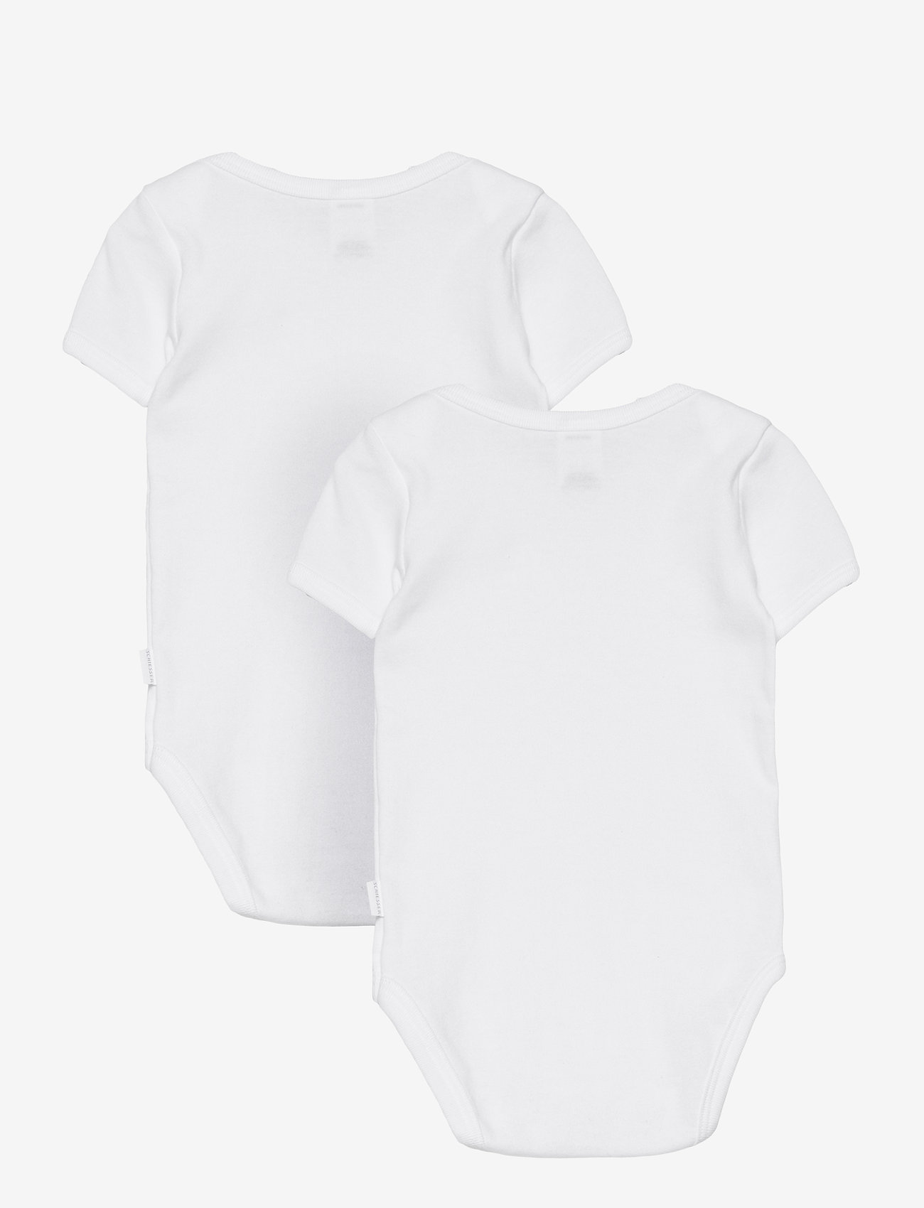 Schiesser - Baby Body 1/2 - ensfargede, kortermede bodyer - white - 1