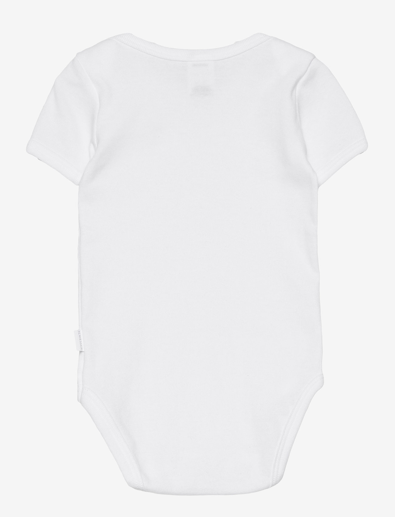 Schiesser - Baby Body 1/2 - ensfargede, kortermede bodyer - white - 3
