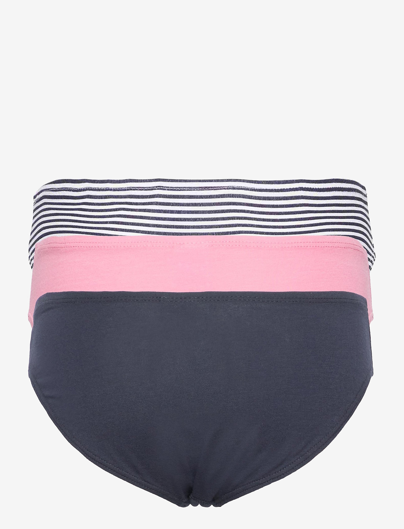 Schiesser - 3-pack of Briefs: Dark Blue/Pink/Ringed - 95/5 - trusser - assorted 1 - 1