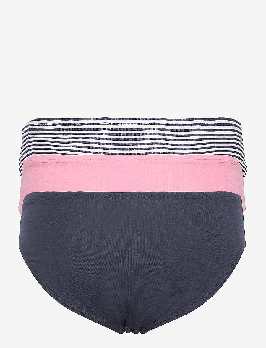 Schiesser - 3-pack of Briefs: Dark Blue/Pink/Ringed - 95/5 - trusser - assorted 1 - 1