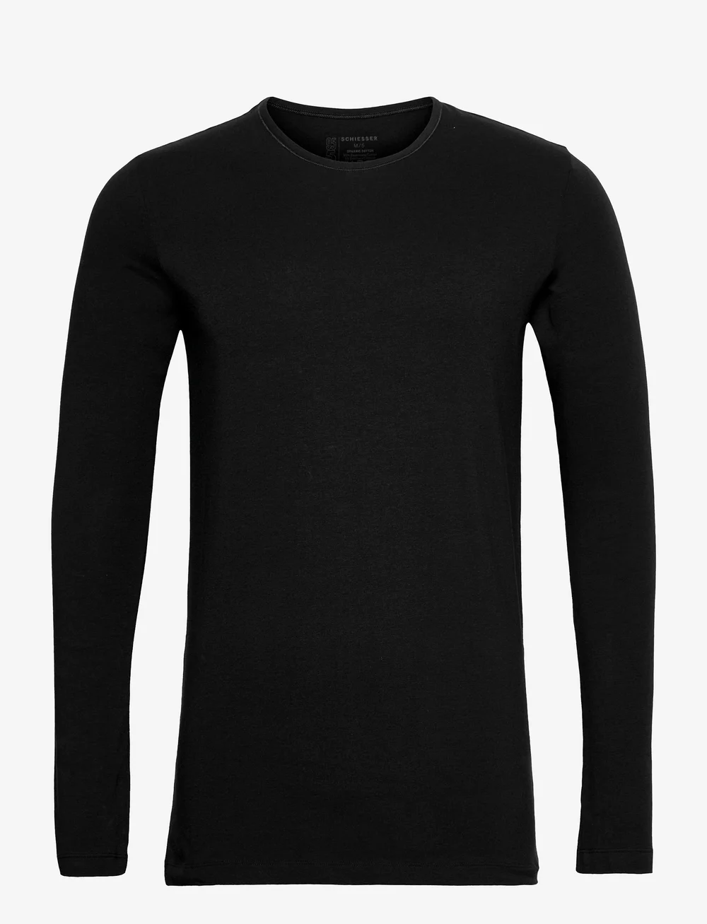 Schiesser - Shirt 1/1 - långärmade t-shirts - black - 1