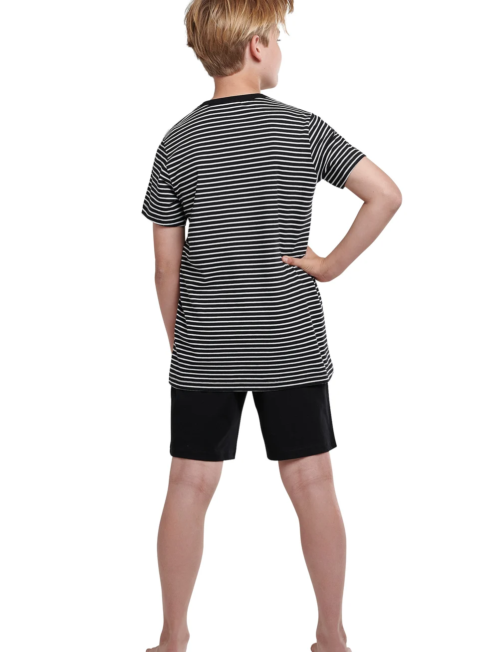 Schiesser - Boys Pyjama Short - sett - black - 5