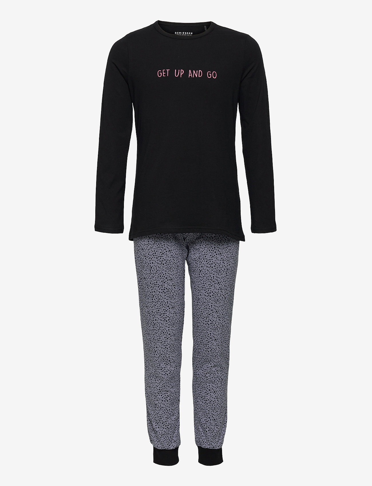 Schiesser - Girls Pyjama Long - pyjama-sets - black - 1