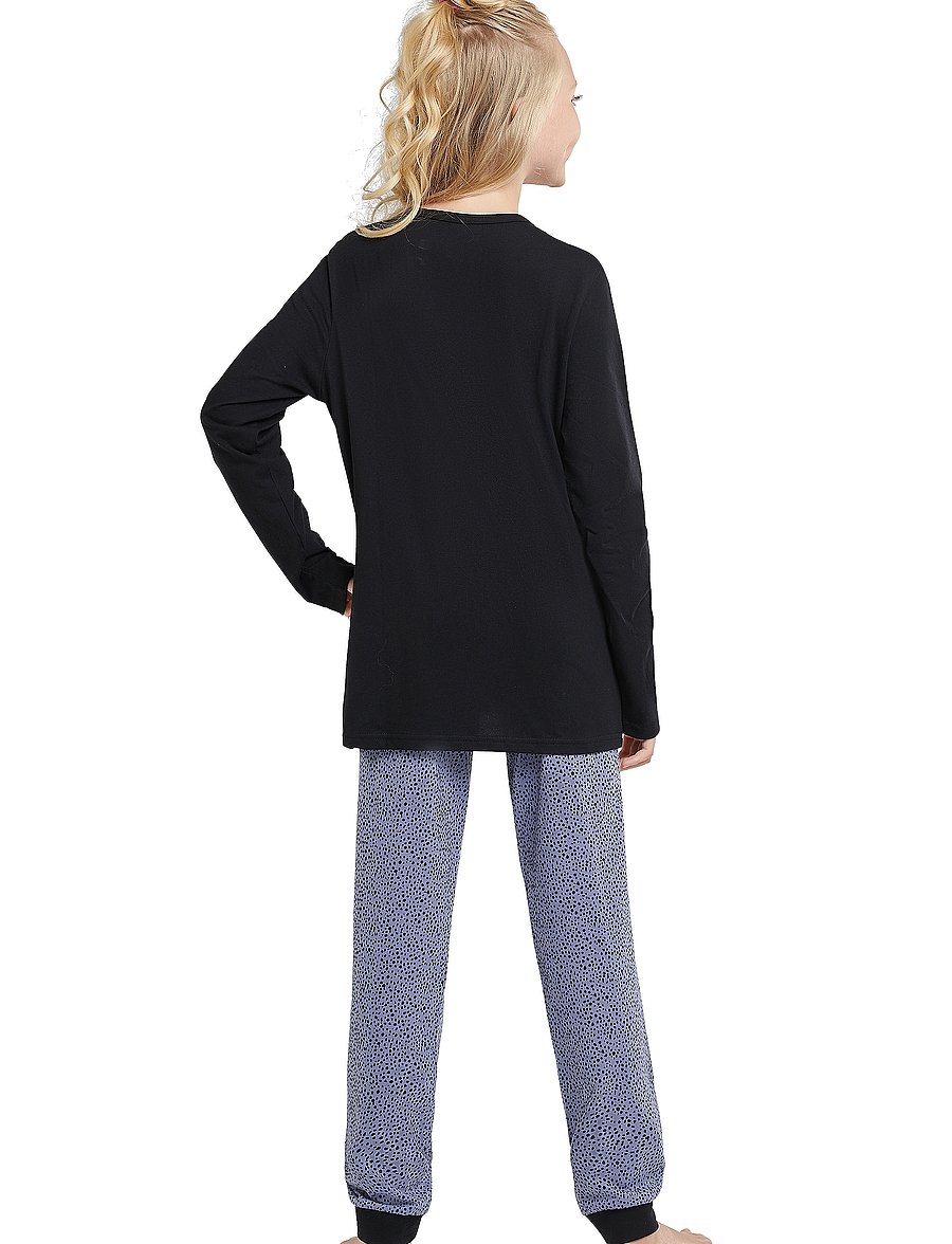 Schiesser - Girls Pyjama Long - pyjama-sets - black - 5