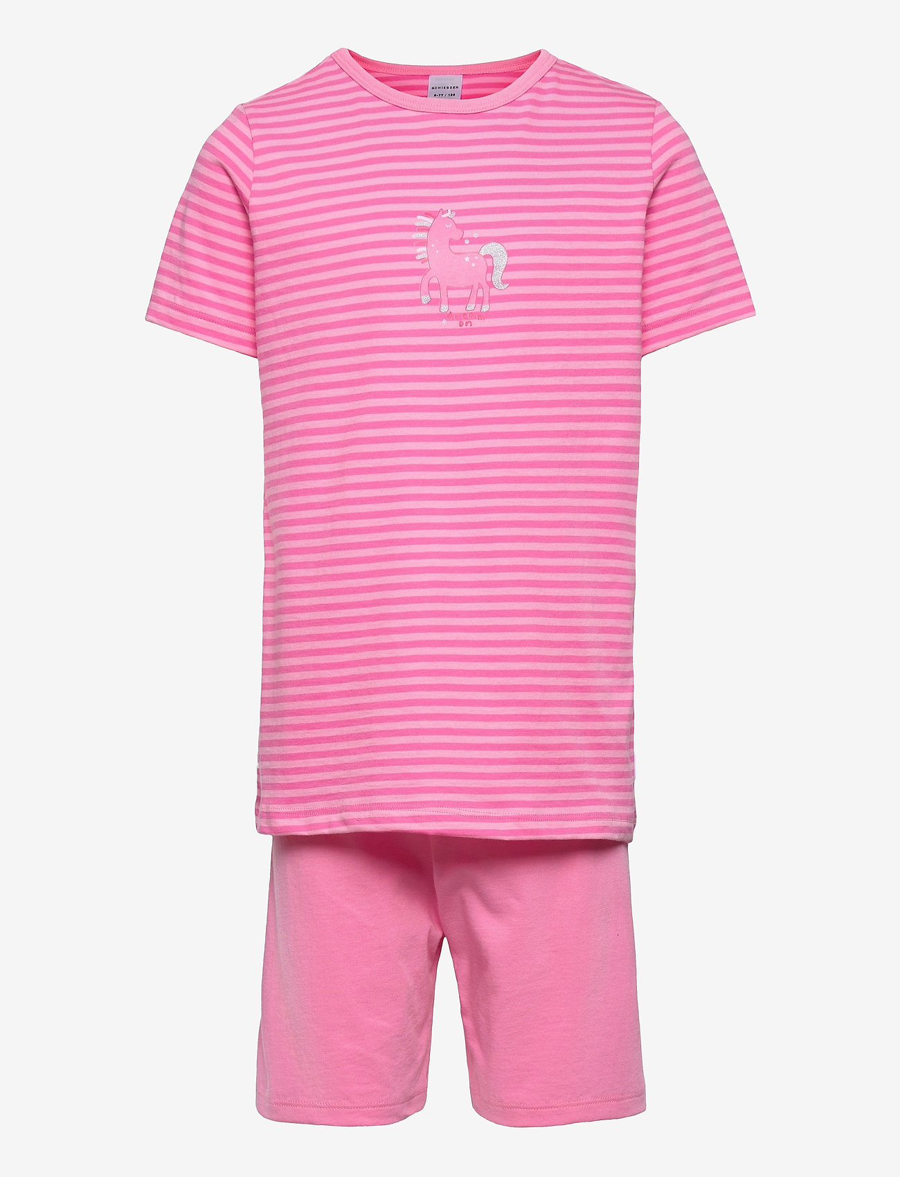 Schiesser - Girls Pyjama Short - pyjamassæt - rose - 0