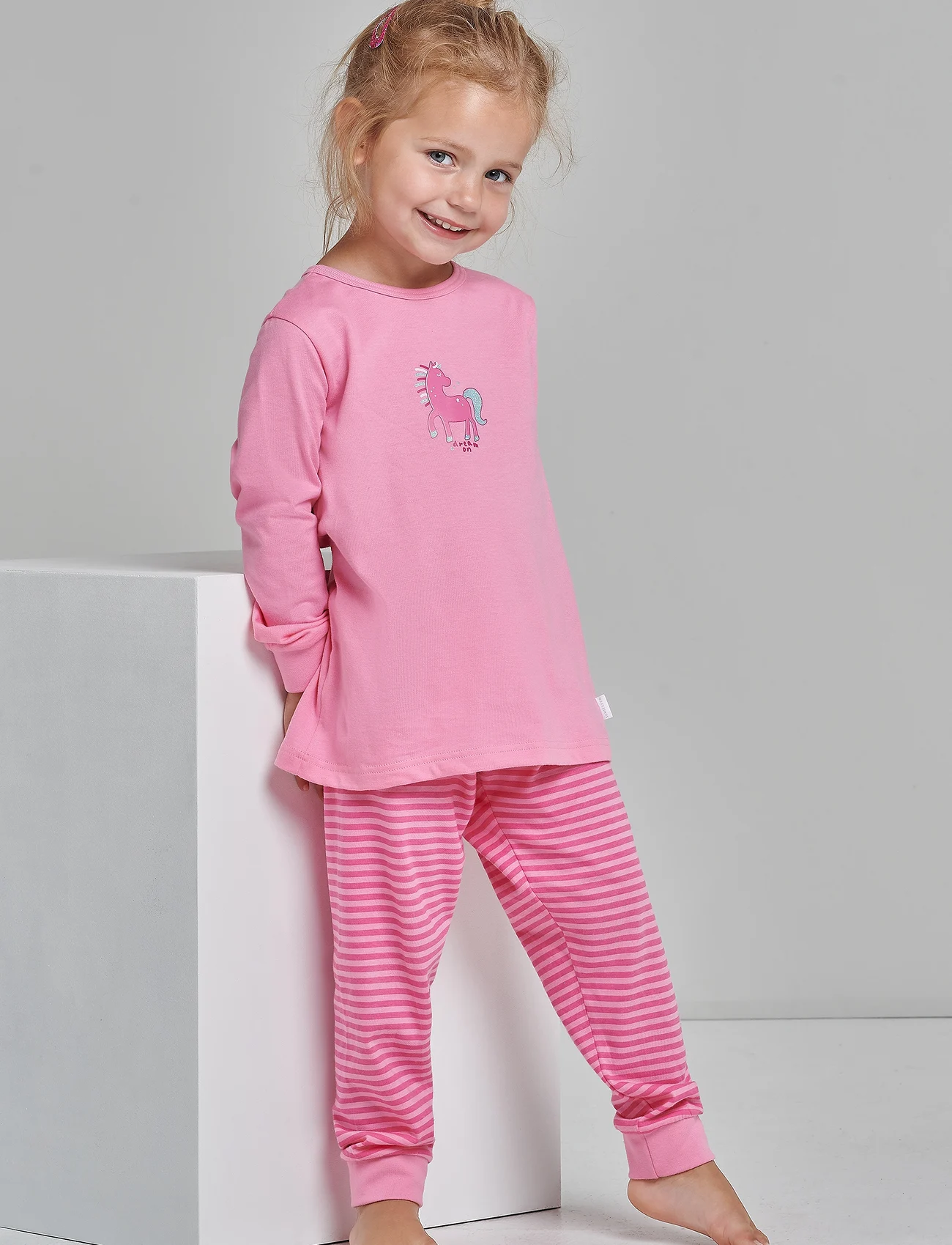 Schiesser - Girls Pyjama Long - sets - rose - 1