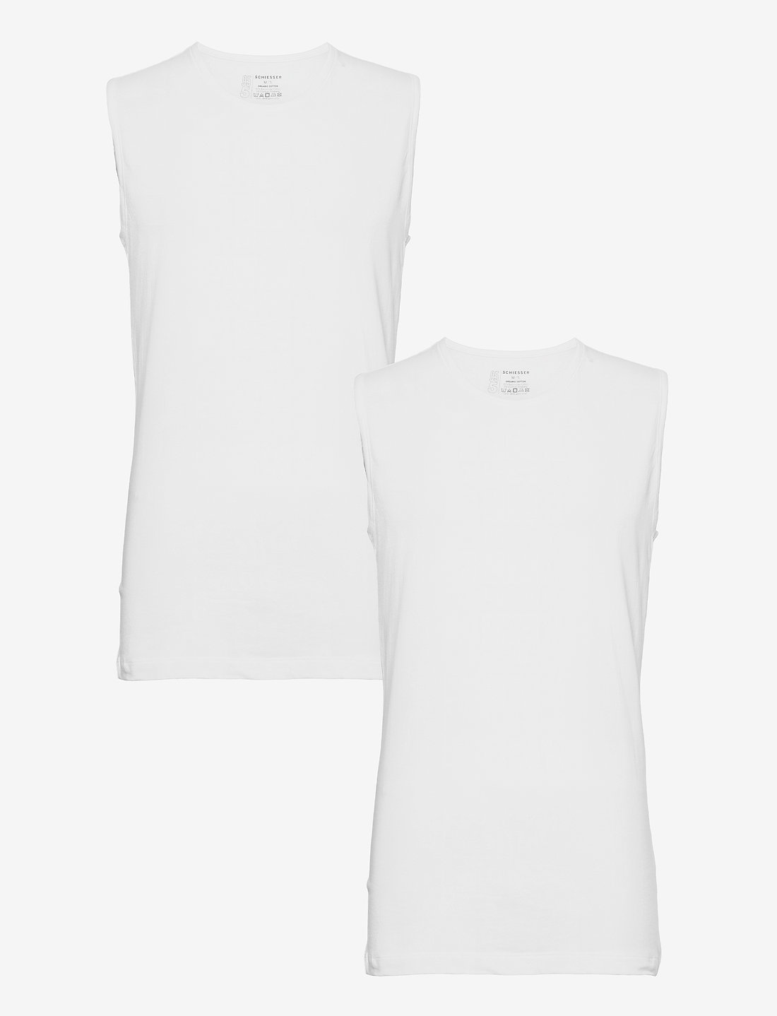 Schiesser - Tank Top - linnen - white - 1