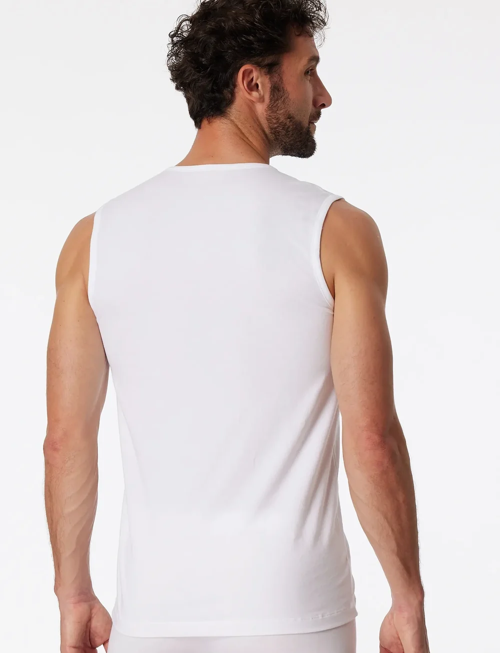 Schiesser - Tank Top - linnen - white - 5