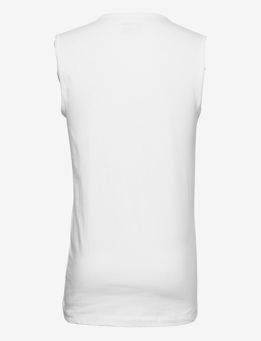 Schiesser - Tank Tops, 2-pack, round neck, white – 95/5 - sleeveless shirts - white - 4
