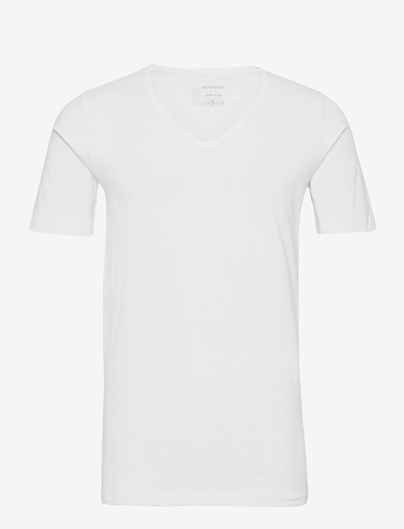 Schiesser - Shirt 1/2 - v-kaelusega t-särgid - white - 4