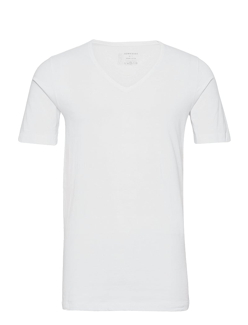 Schiesser - Shirt 1/2 - v-kaelusega t-särgid - white - 4
