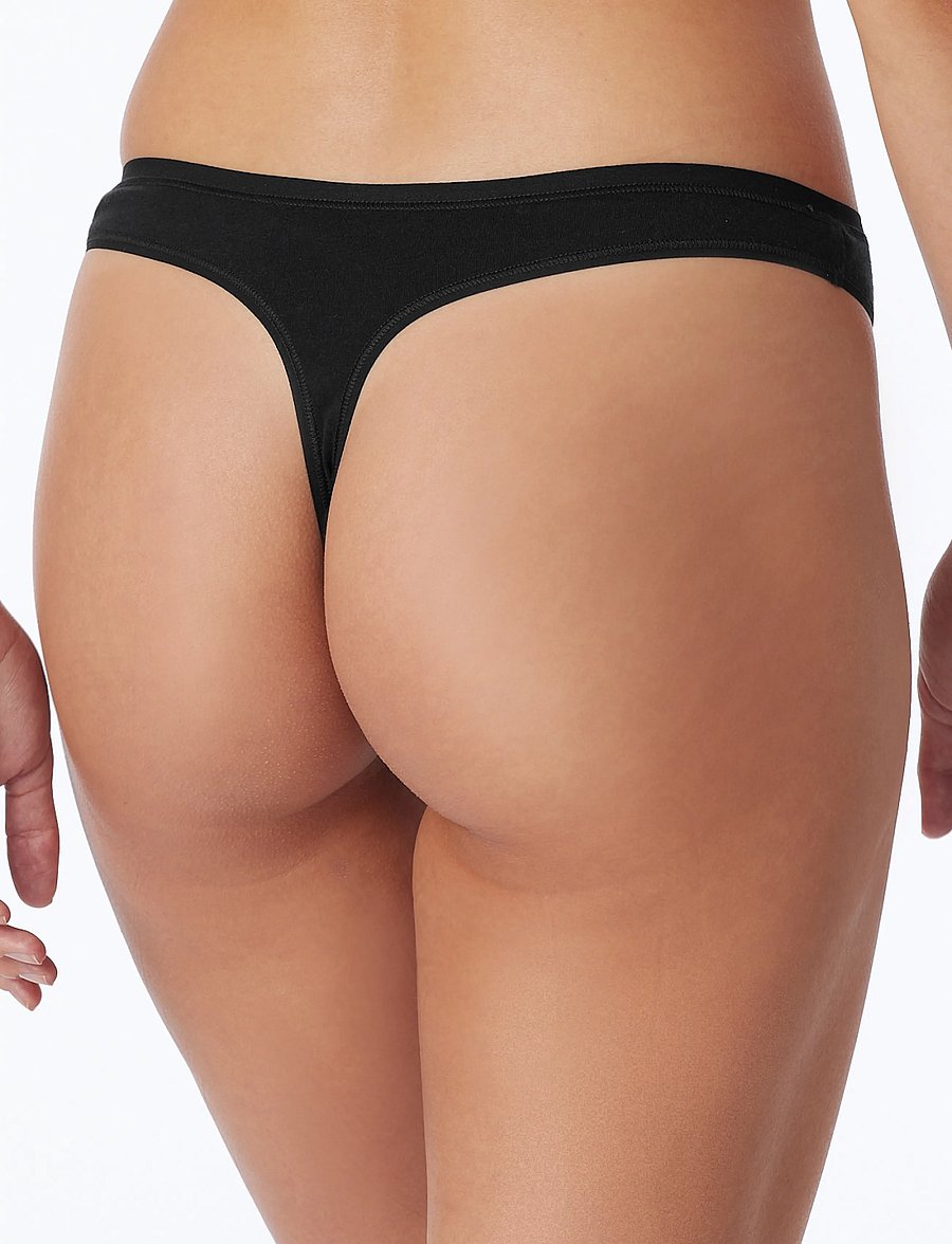 Schiesser - Thong - tangas - black - 3