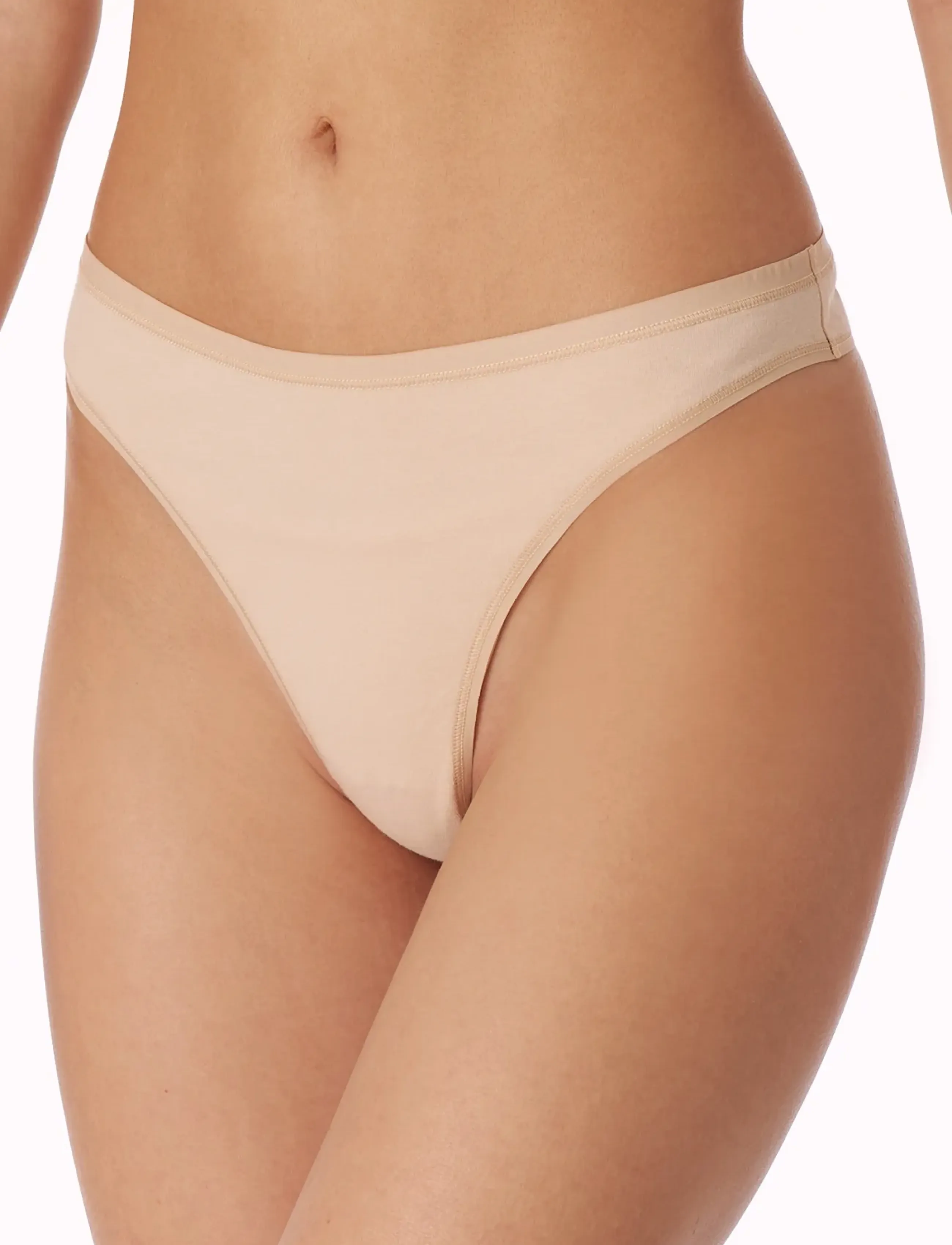 Schiesser - String, 2-pack, sand - 95/5 - laveste priser - sand - 4