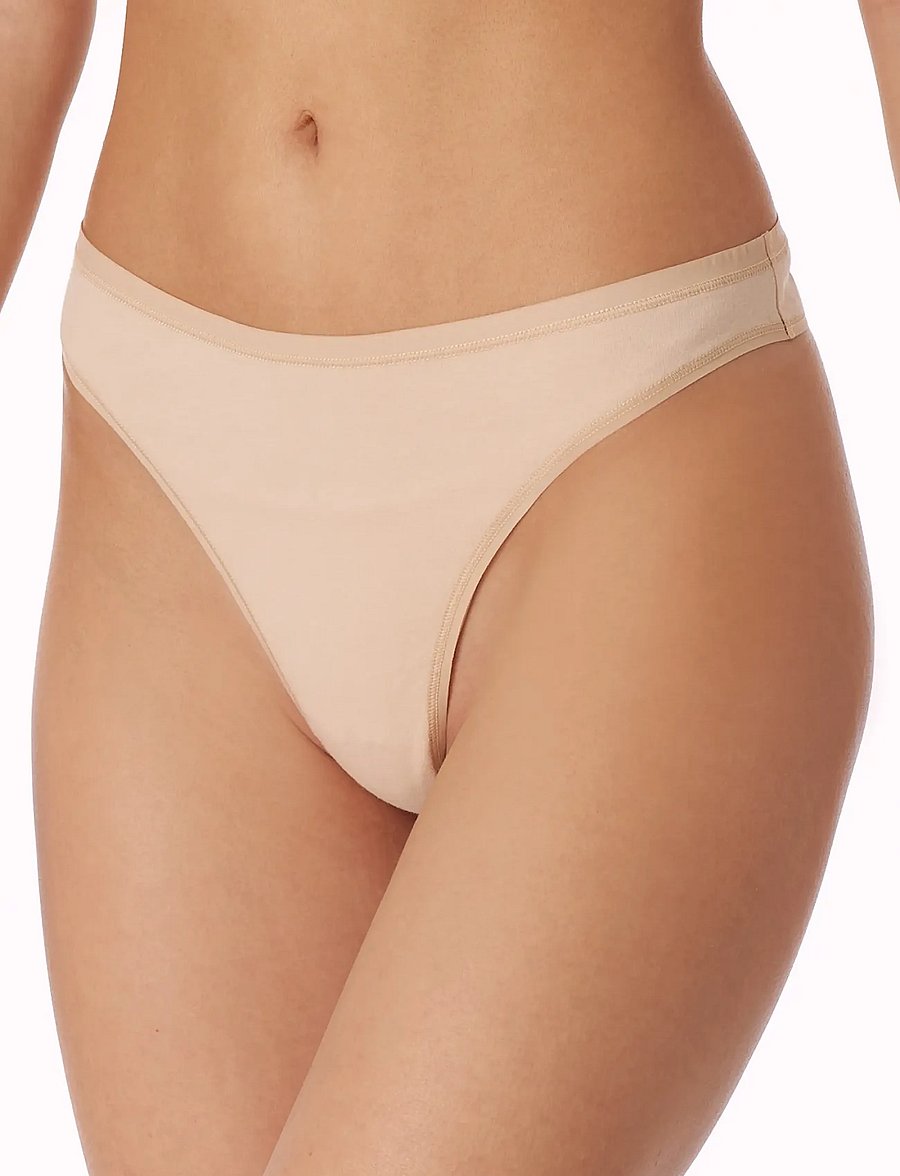 Schiesser - Black Thong 2-pack - 95/5 - tangas - sand - 4
