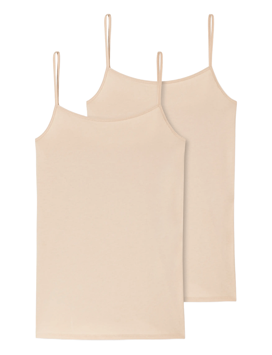 Schiesser - Spaghetti Top - oberteile - sand - 1