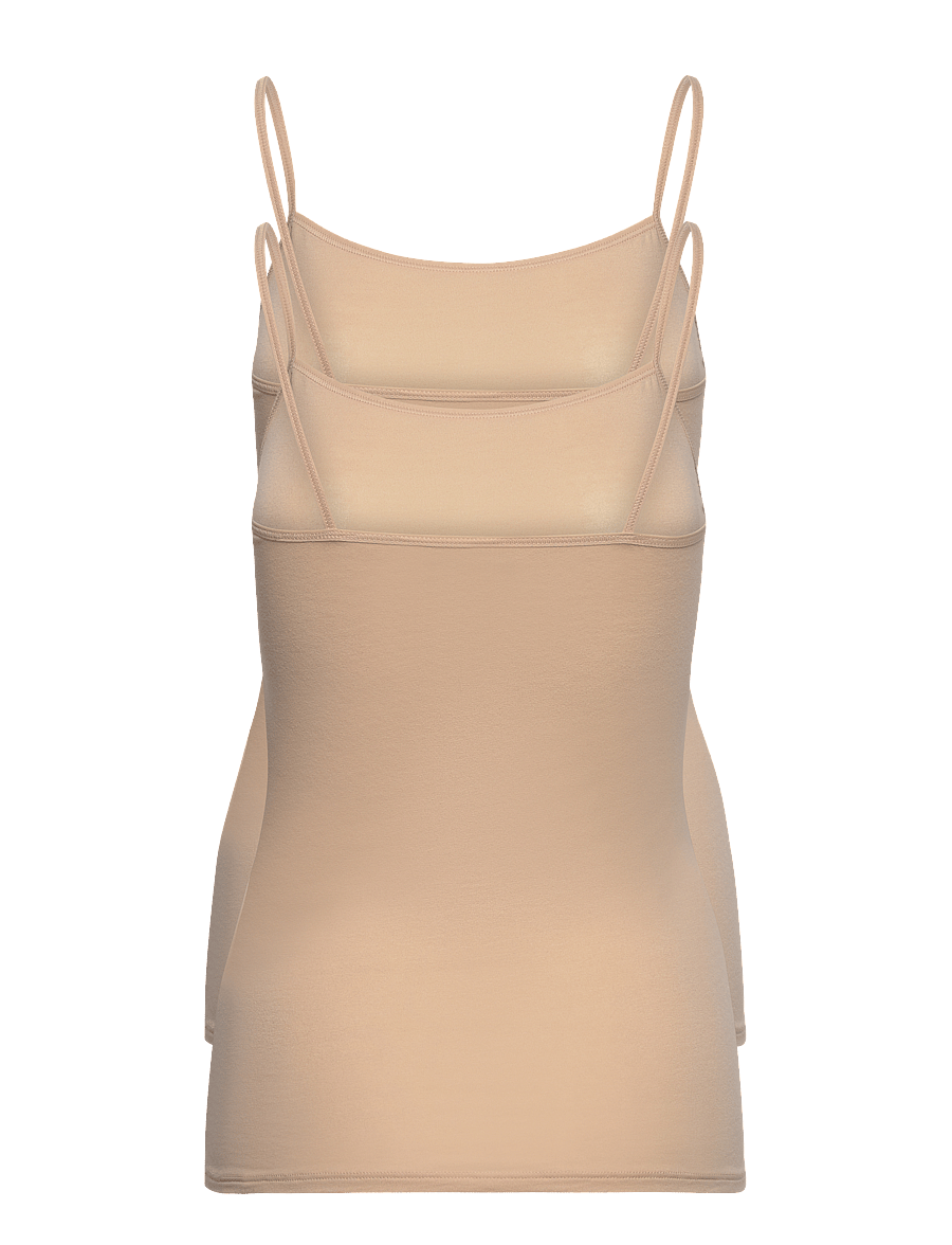 Schiesser - Spaghetti Top - oberteile - sand - 2