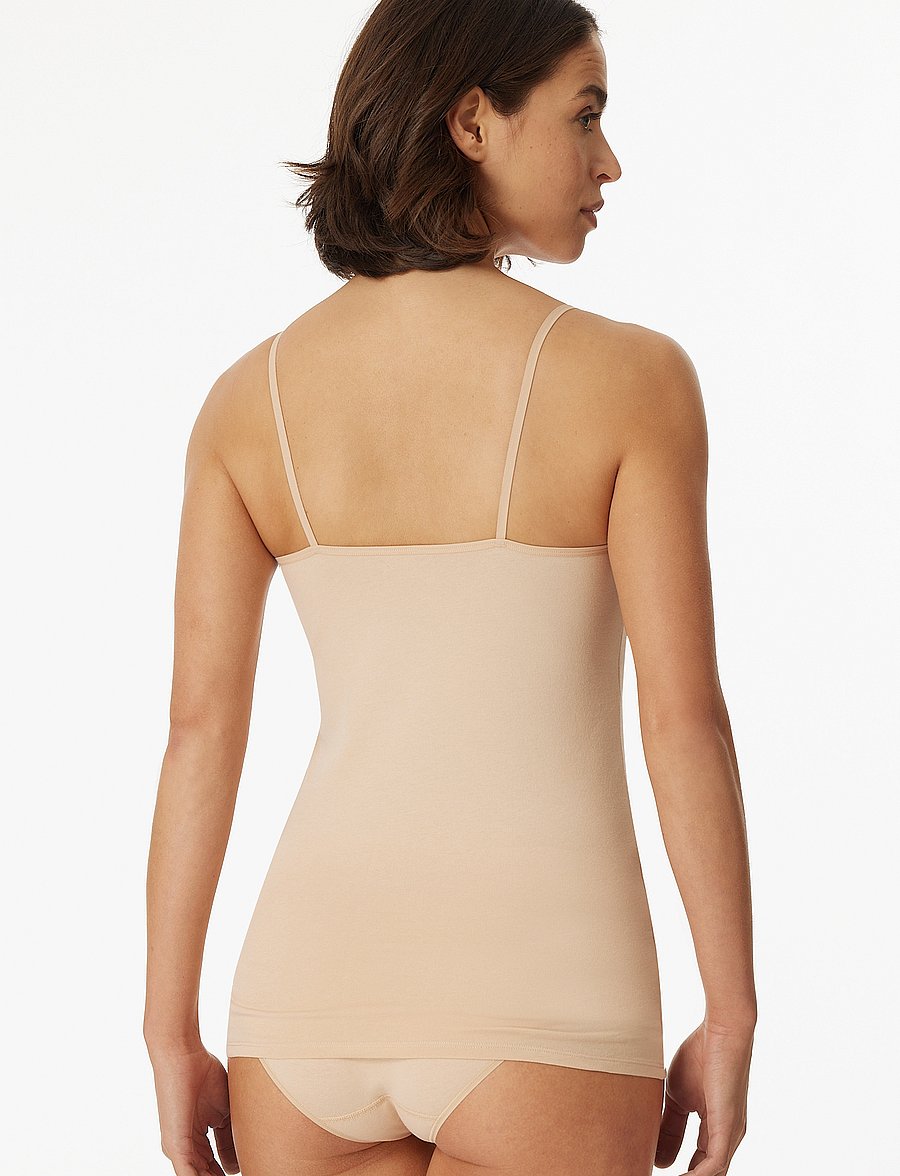 Schiesser - Spaghetti Top - oberteile - sand - 3