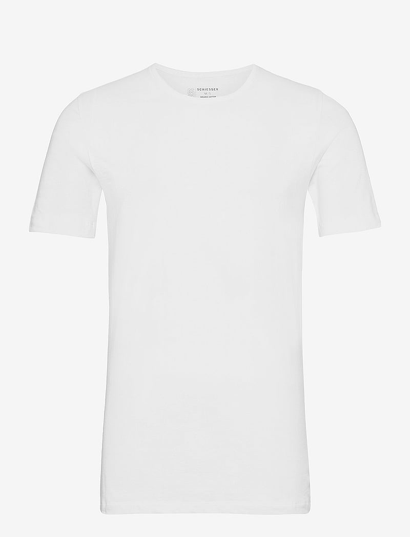 Schiesser - Shirt 1/2 - kortärmade t-shirts - white - 1