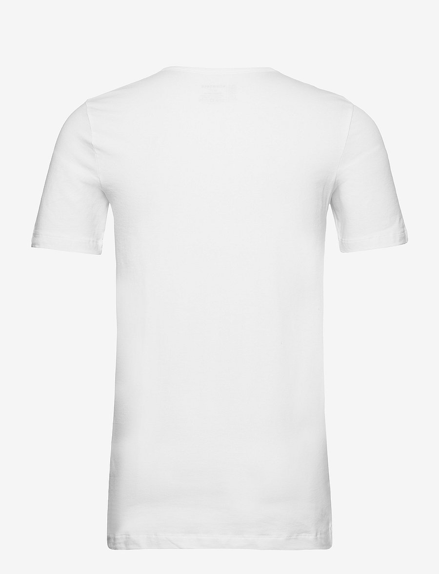 Schiesser - Short-sleeve shirts, 2-pack, round neck, white – 95/5 - kortærmede t-shirts - white - 2