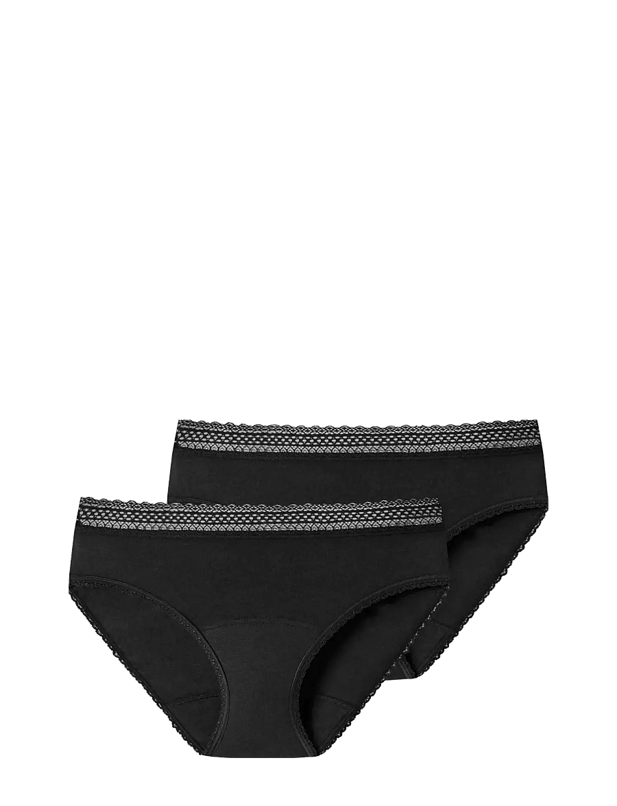 Schiesser - Midi - menstruatie- en postpartum-slips - black - 1