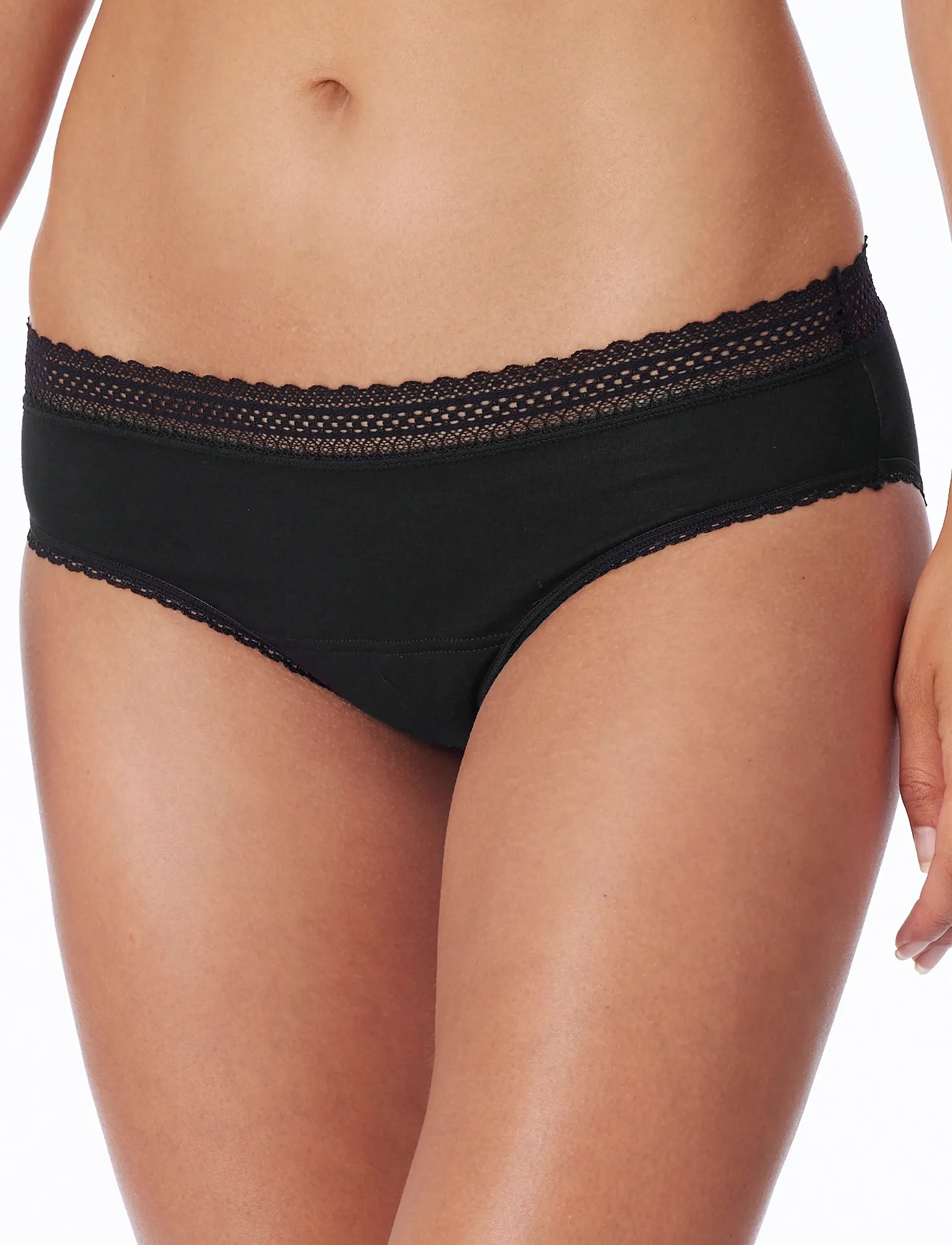 Schiesser - Midi - period & postpartum panties - black - 3
