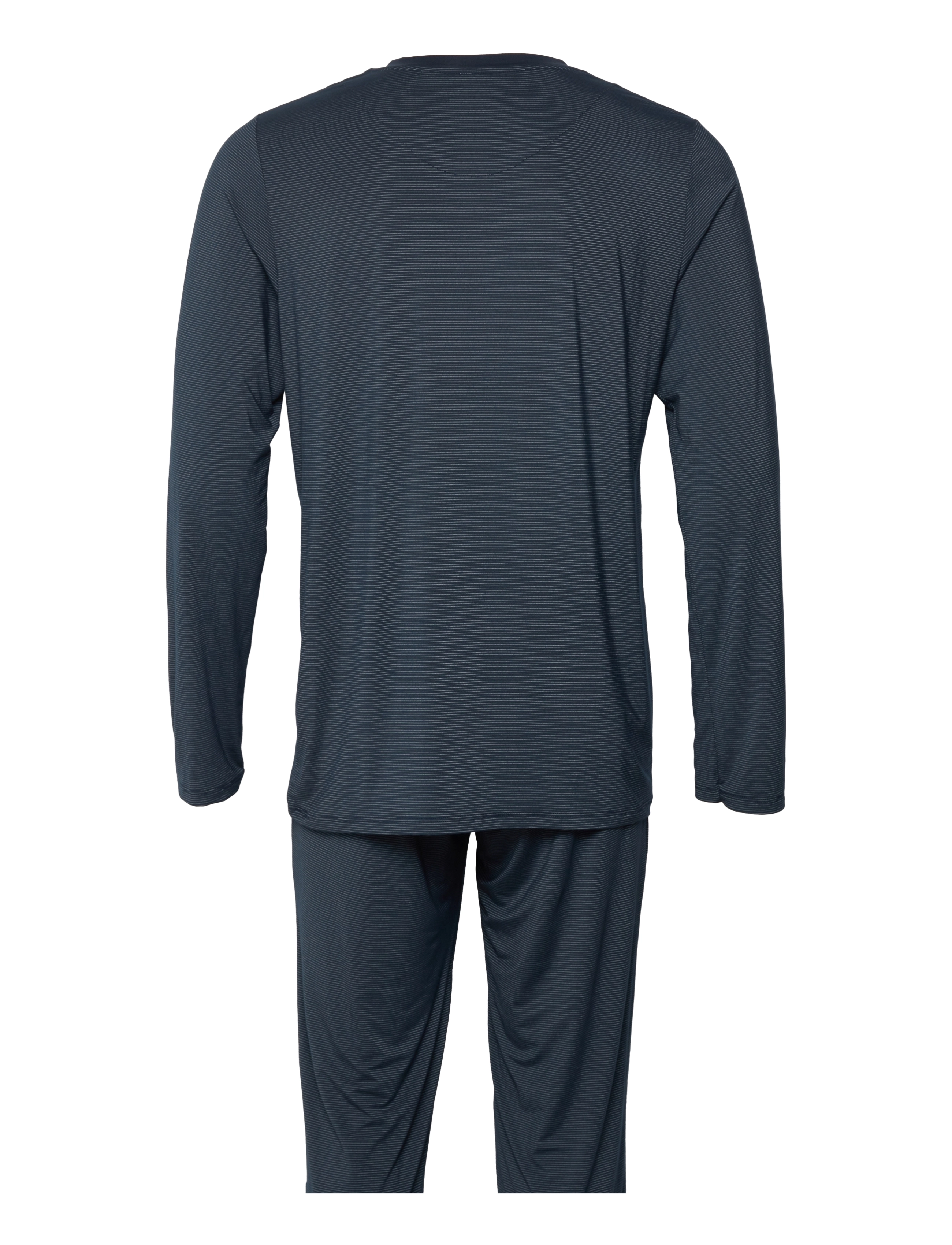Schiesser - Pyjama Long - dark blue - 1