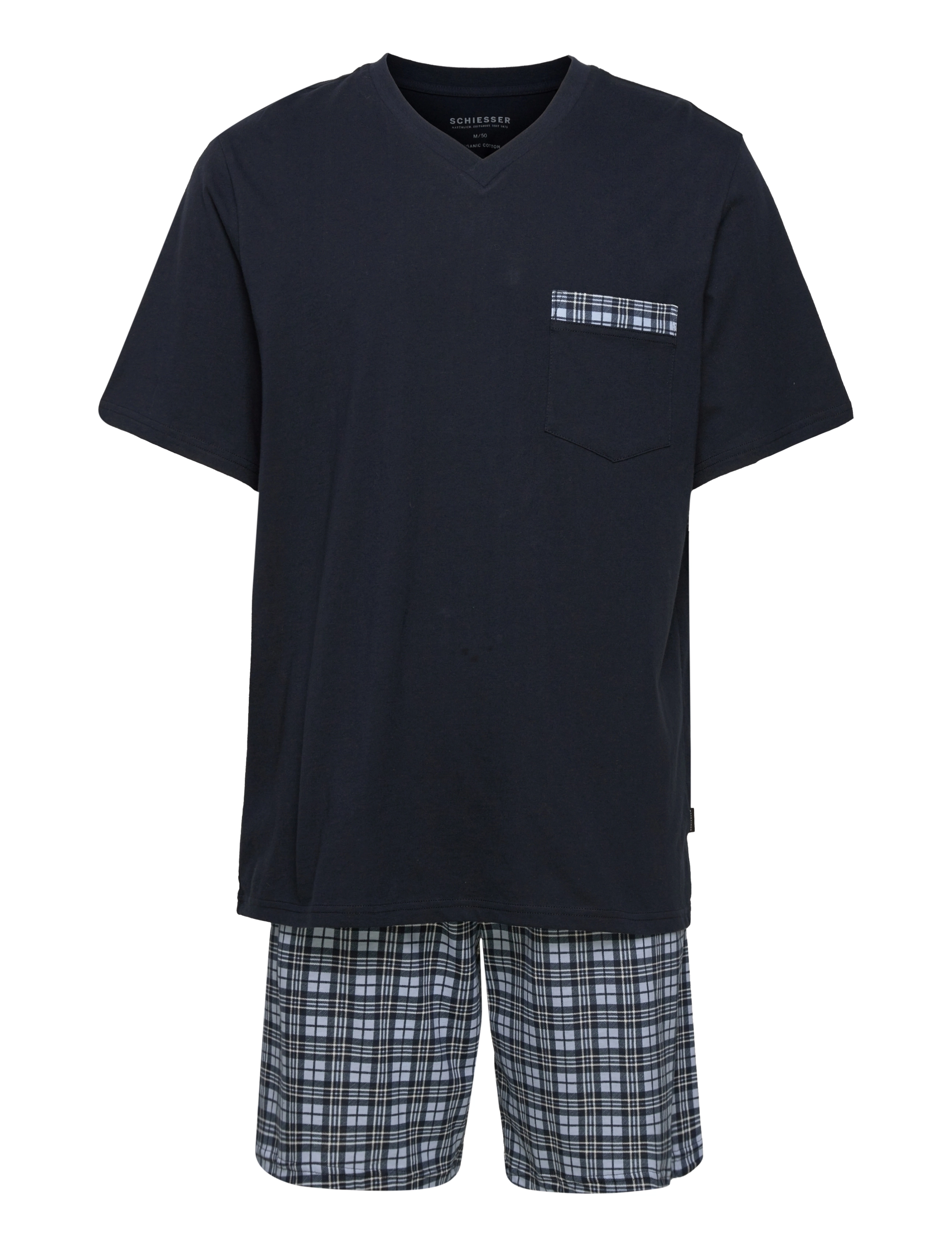 Schiesser - Pyjama Short - dark blue - 0