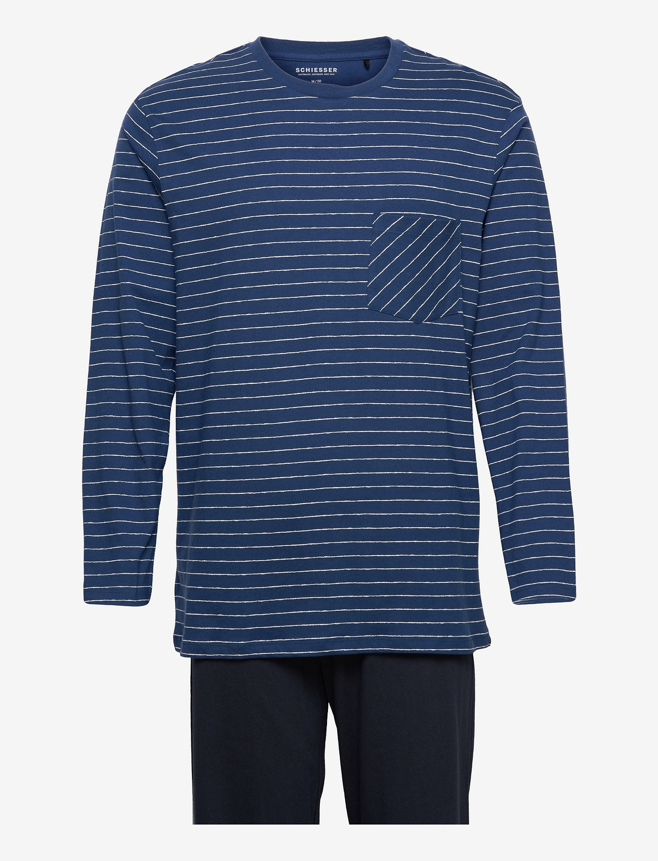 Schiesser - Pyjama Long - blue - 0