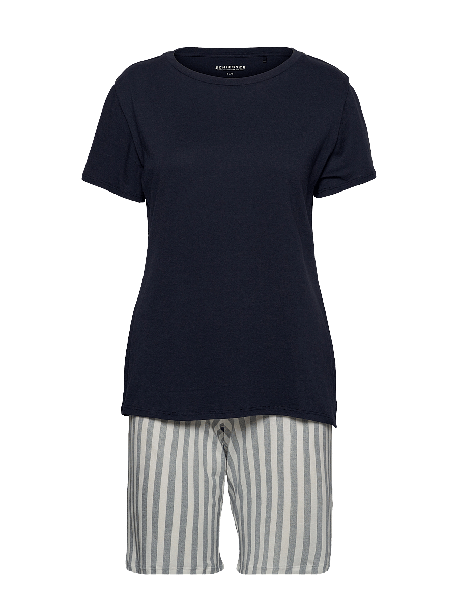 Schiesser - Pyjama Short - nightblue - 0