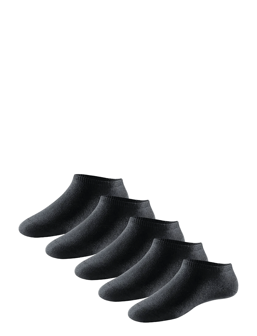 Schiesser - Women's Sneakers, Pack of Five, White - Bluebird - sneackersocken - black - 2