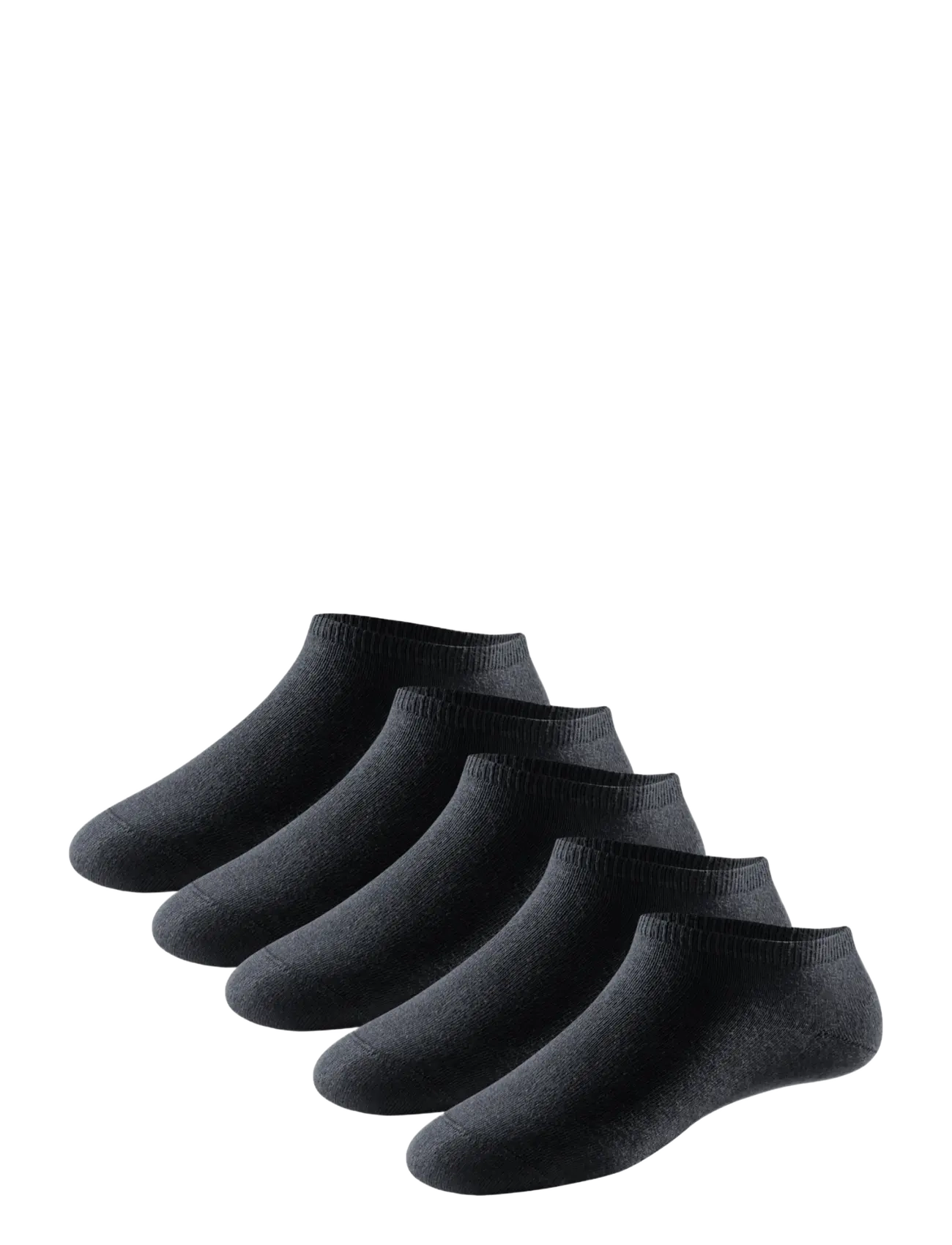Schiesser Men's Sneakers, Pack Of Five, White Bluebird, 43-46, Socks, Schwarz - Ankle Männerswear