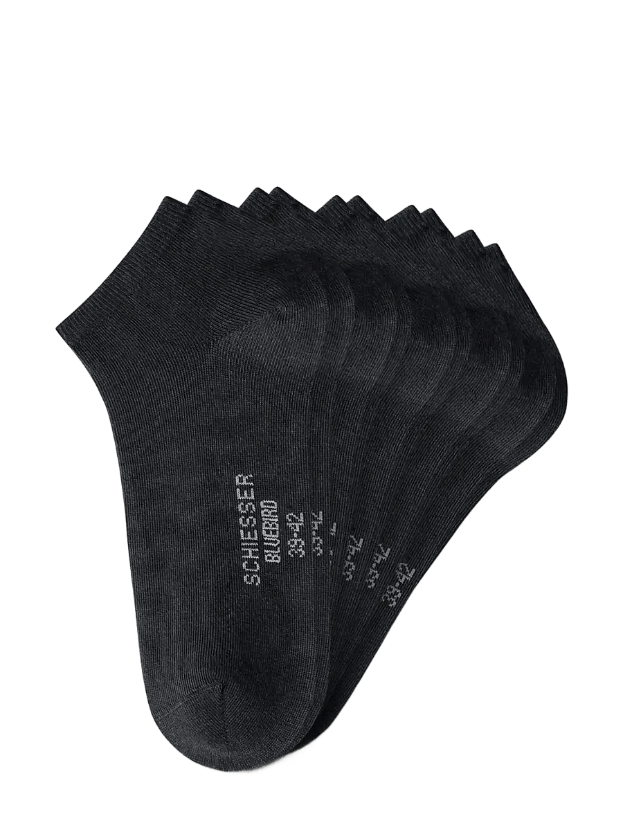 Schiesser - Men's Sneakers, 5-pack, black - Bluebird - socken im multipack - black - 0