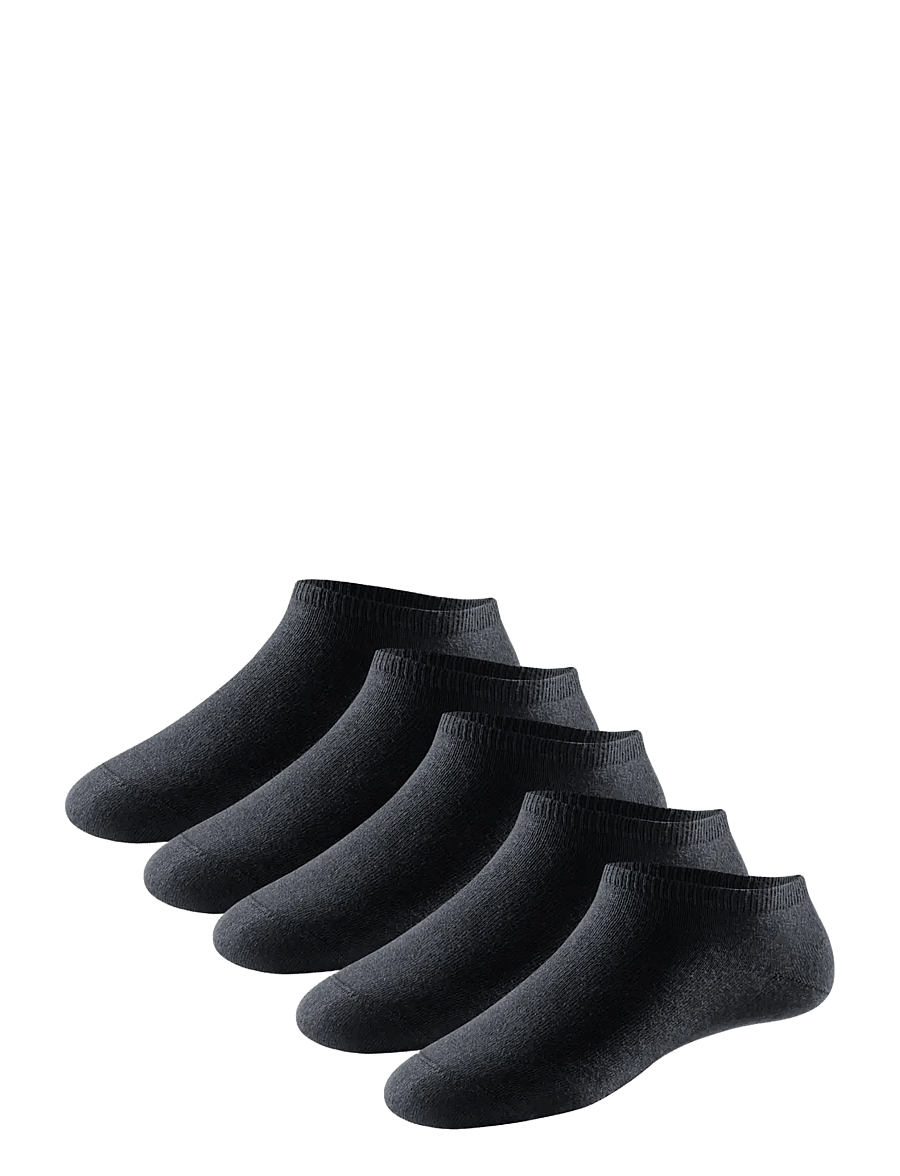 Schiesser - Men's Sneakers, Pack of Five, White - Bluebird - multipack socks - black - 0