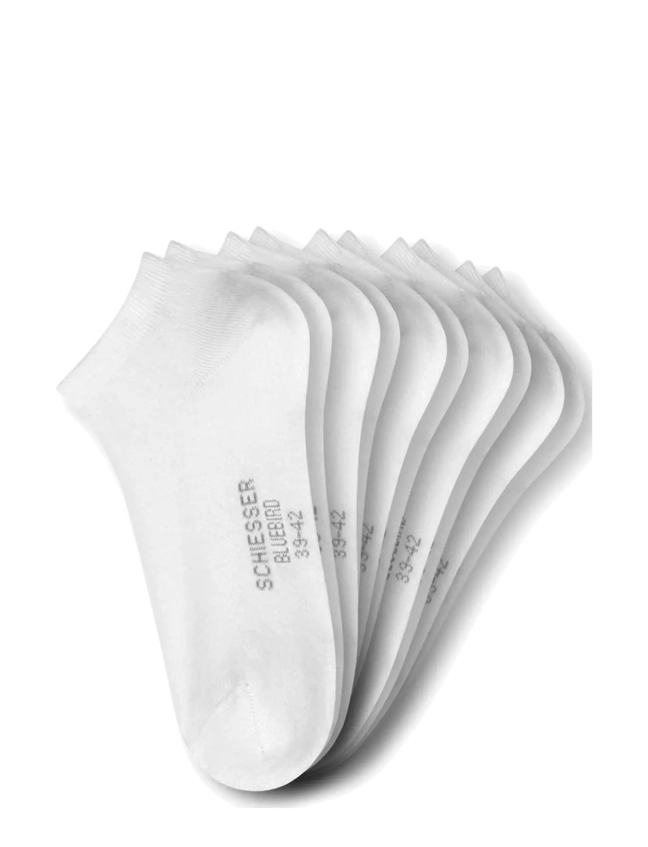Schiesser Men's Sneakers, Pack of Five, White - Bluebird - Multipack socks - WHITE / white