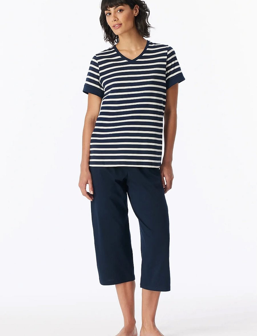 Schiesser - Pyjama Long - pyjamas - nightblue - 0