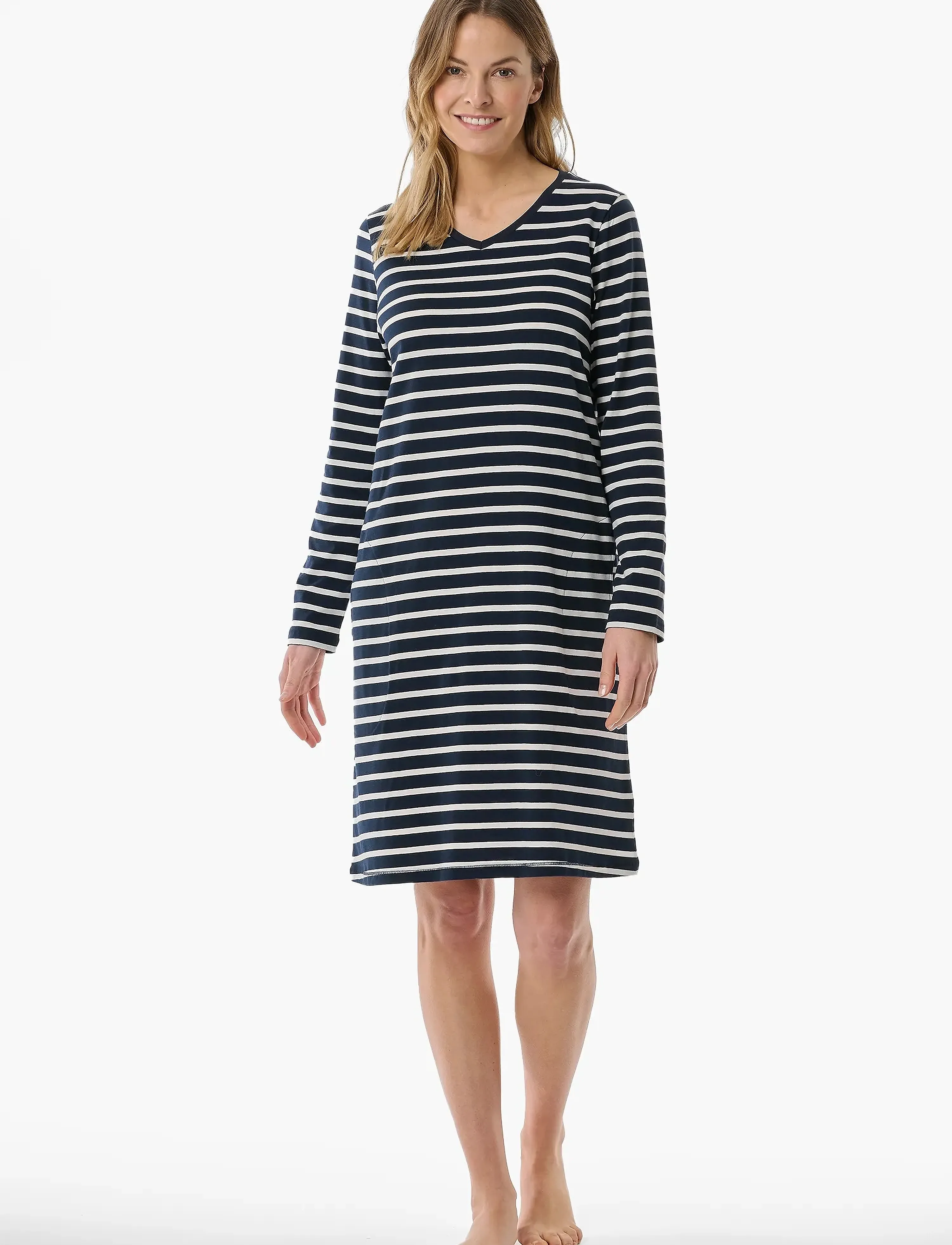 Schiesser - Nightshirt 1/1 - naktiniai marškiniai - nightblue - 3