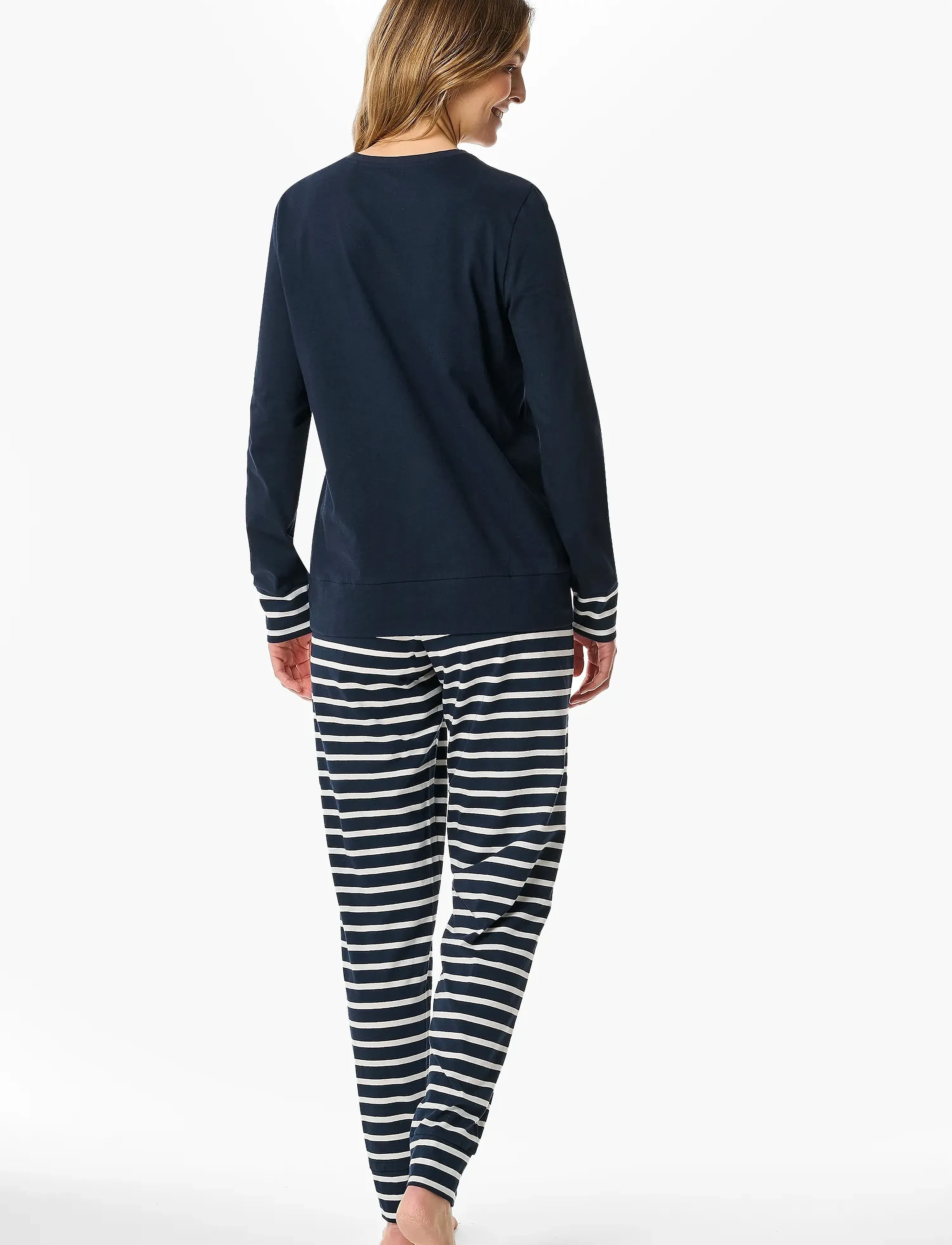 Schiesser - Pyjama Long - pyjamabroeken - nightblue - 2