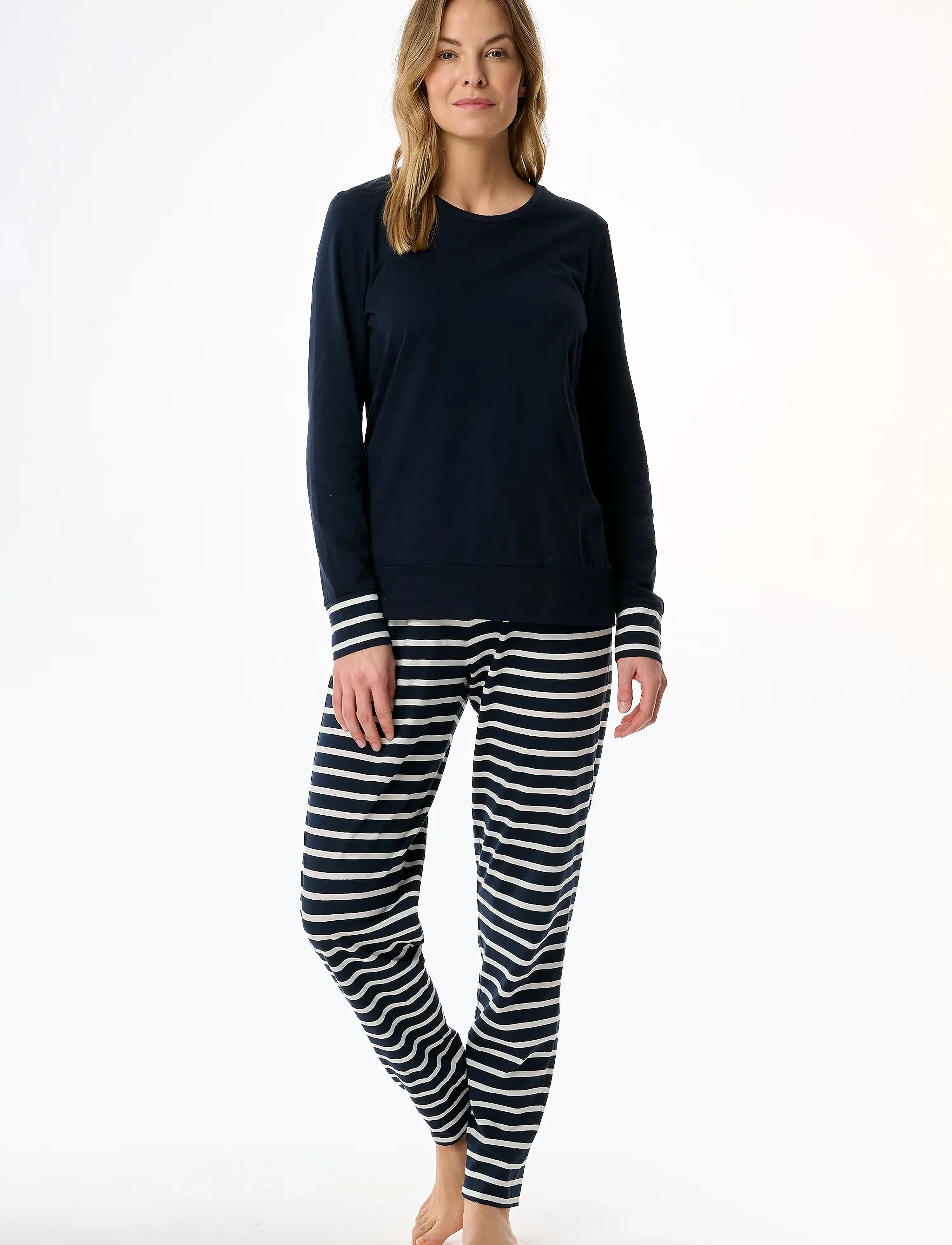 Schiesser - Pyjama Long - pyjamahousut - nightblue - 3