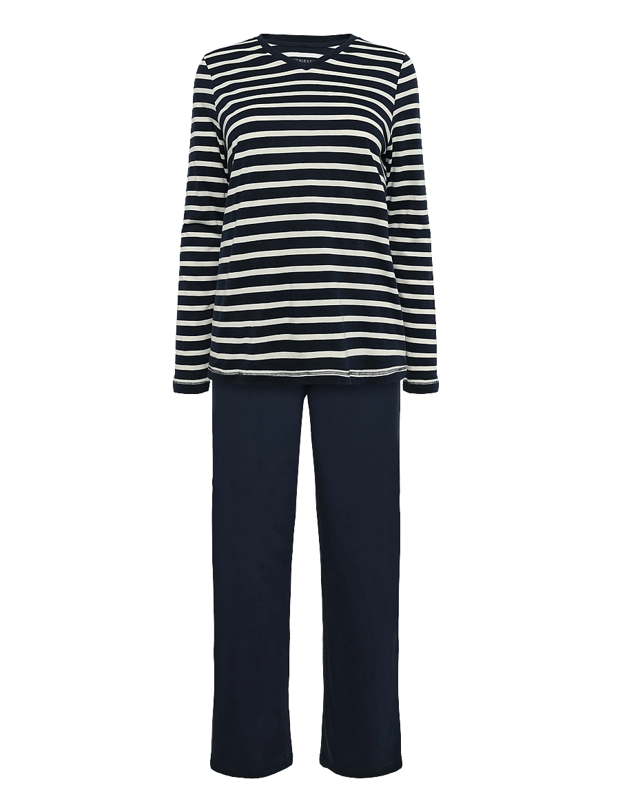Schiesser - Pyjama Long - pyjamas - nightblue - 1