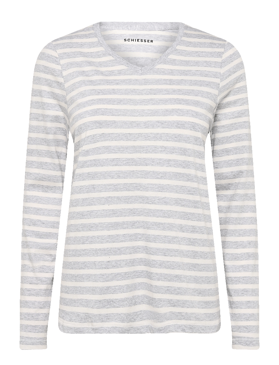 Schiesser - Pyjama Long - pidžamas - silver grey mel. - 1