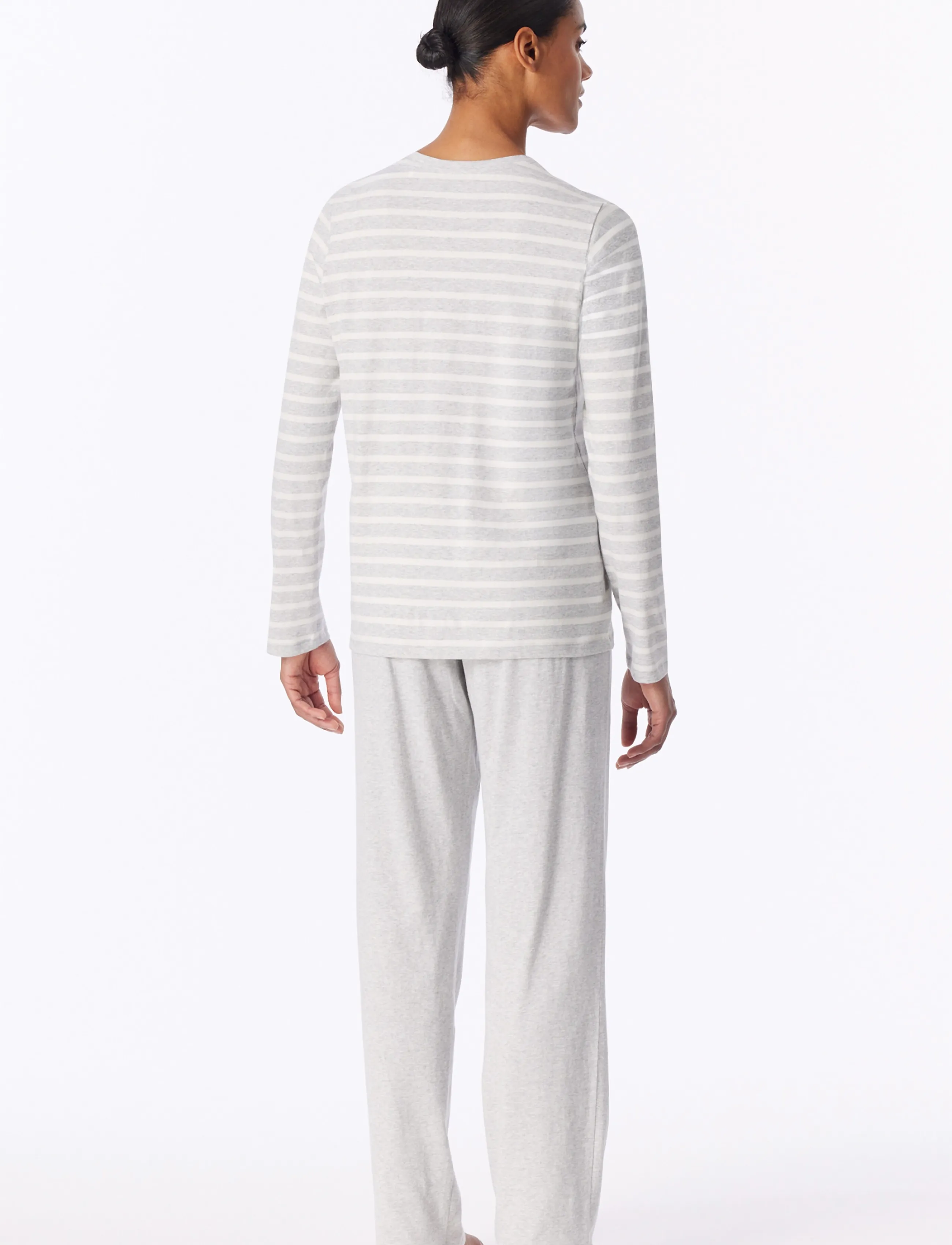 Schiesser - Pyjama Long - pidžaamad - silver grey mel. - 2