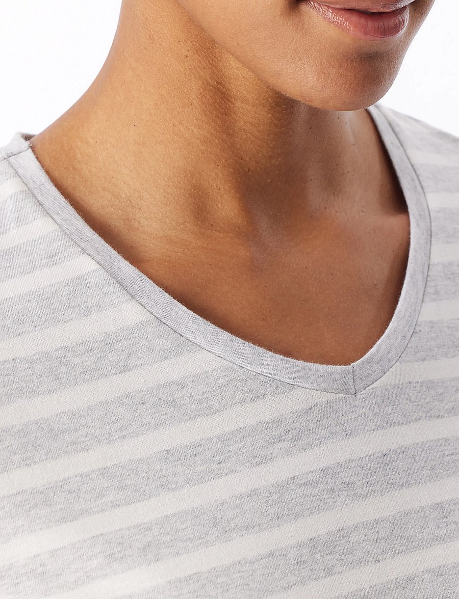 Schiesser - Long Pyjamas, Midnight Blue - Casual Essentials - pyjamas - silver grey mel. - 5