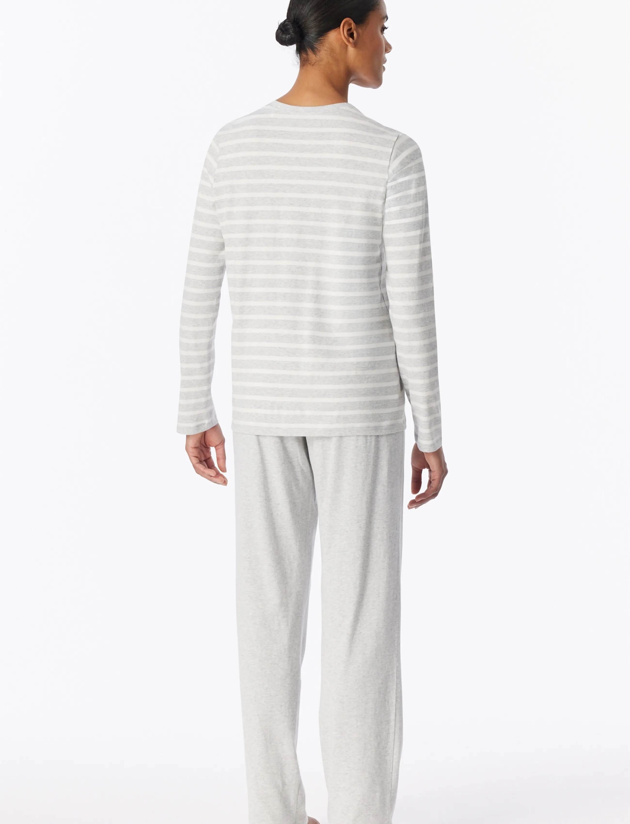 Schiesser - Pyjama Long - pidžaamad - silver grey mel. - 3