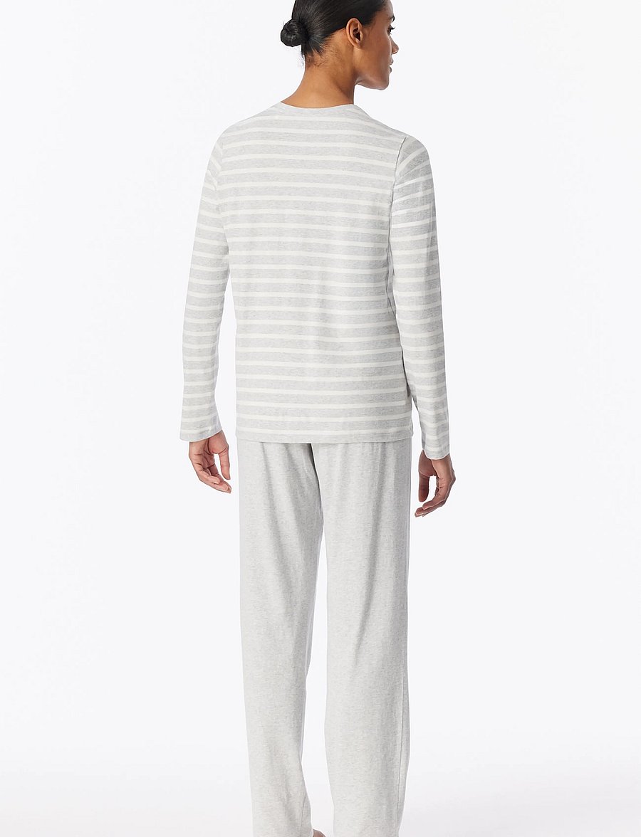 Schiesser - Pyjama Long - pidžaamad - silver grey mel. - 3
